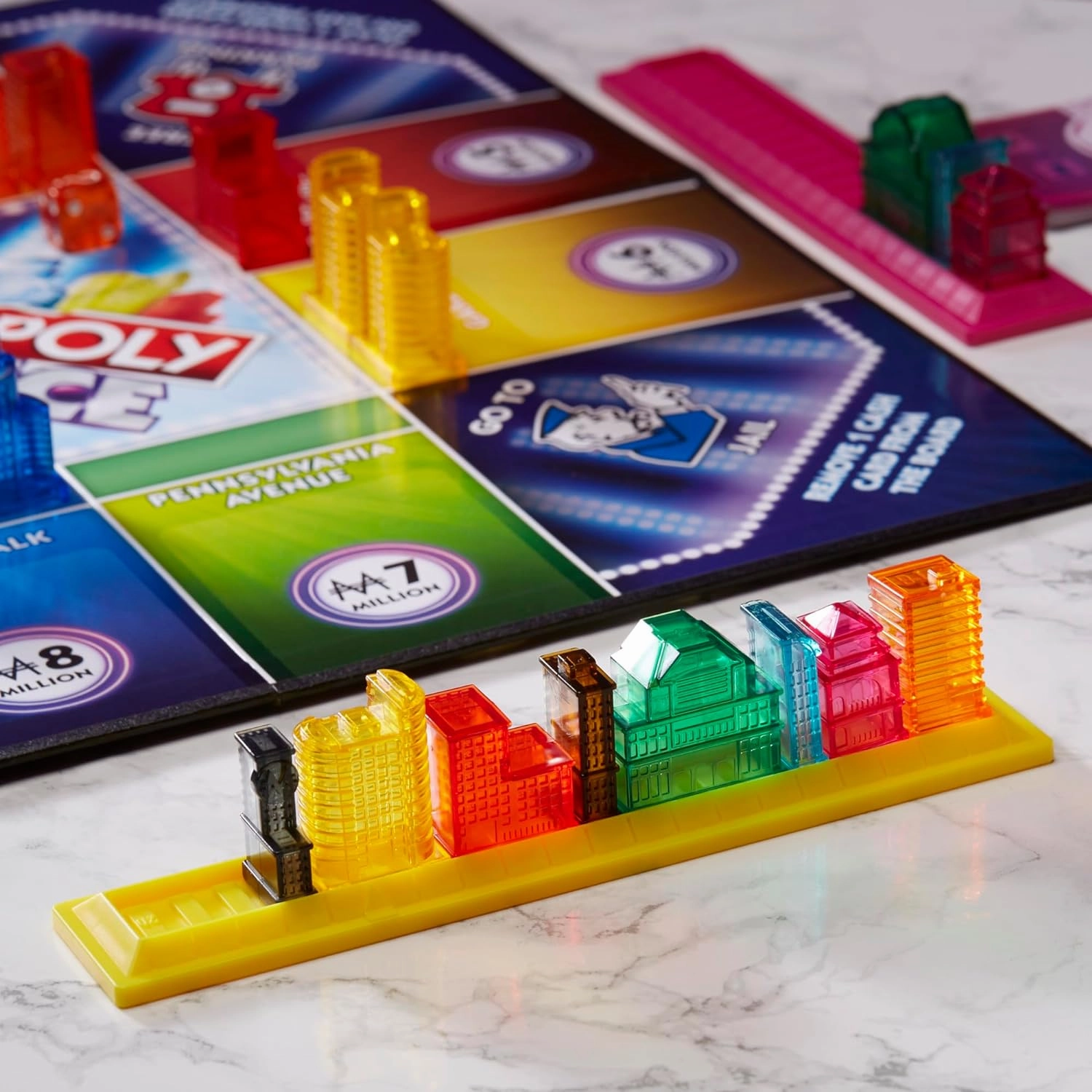 Monopoly Chance Board Game Fast-Paced Family & Party Board Game for Adults and Kids Ages 8 