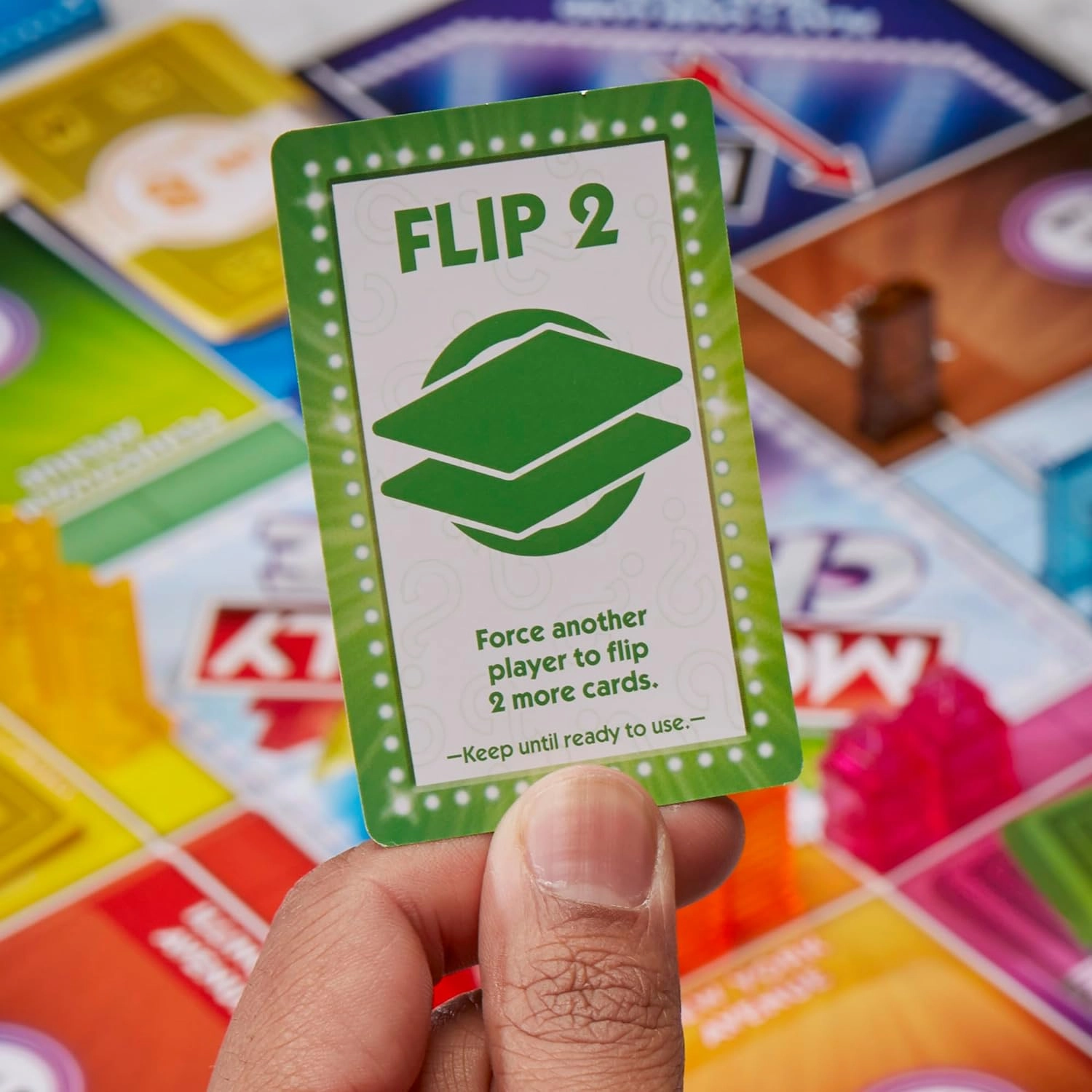 Monopoly Chance Board Game Fast-Paced Family & Party Board Game for Adults and Kids Ages 8 