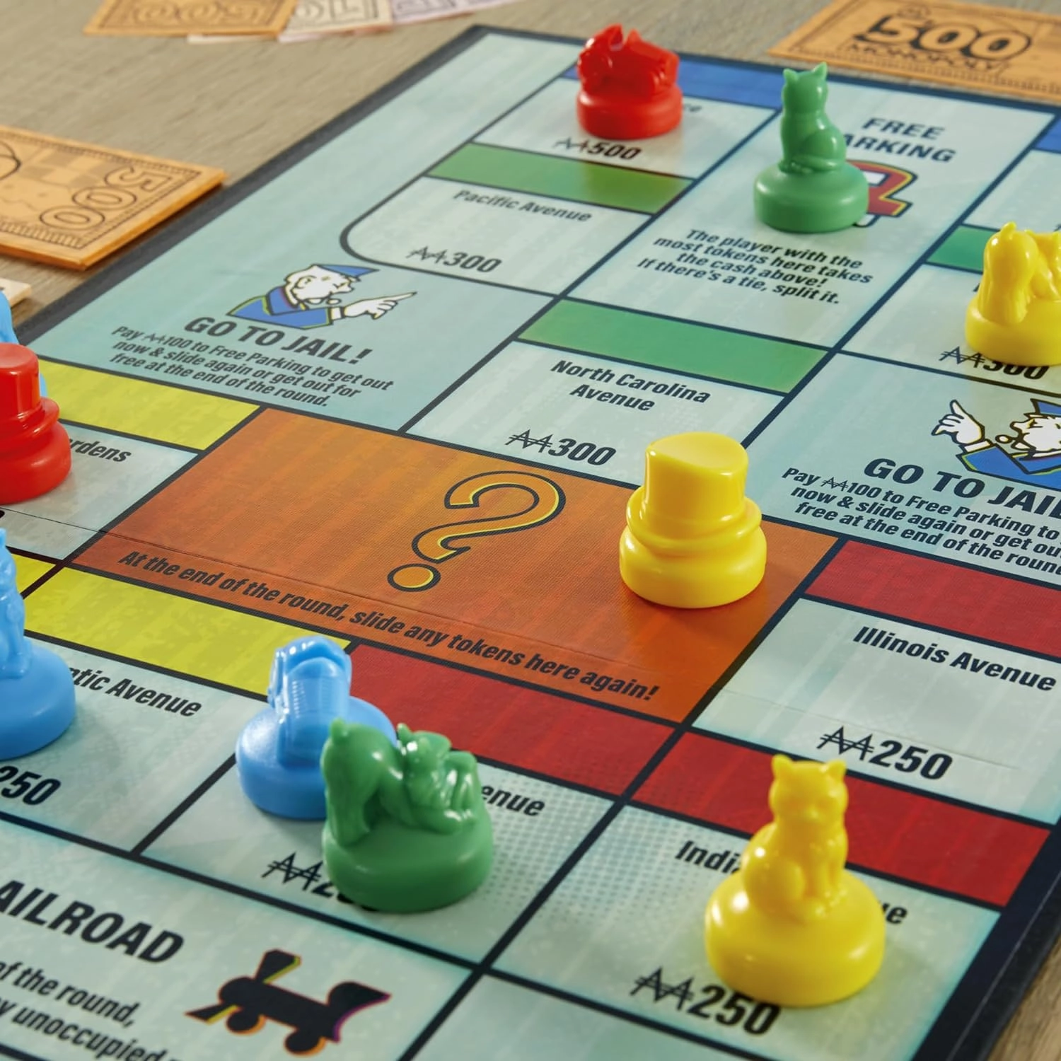 Monopoly Knockout 2-8 Players Fun Family Board Game for Kids and Adults Ages 8 
