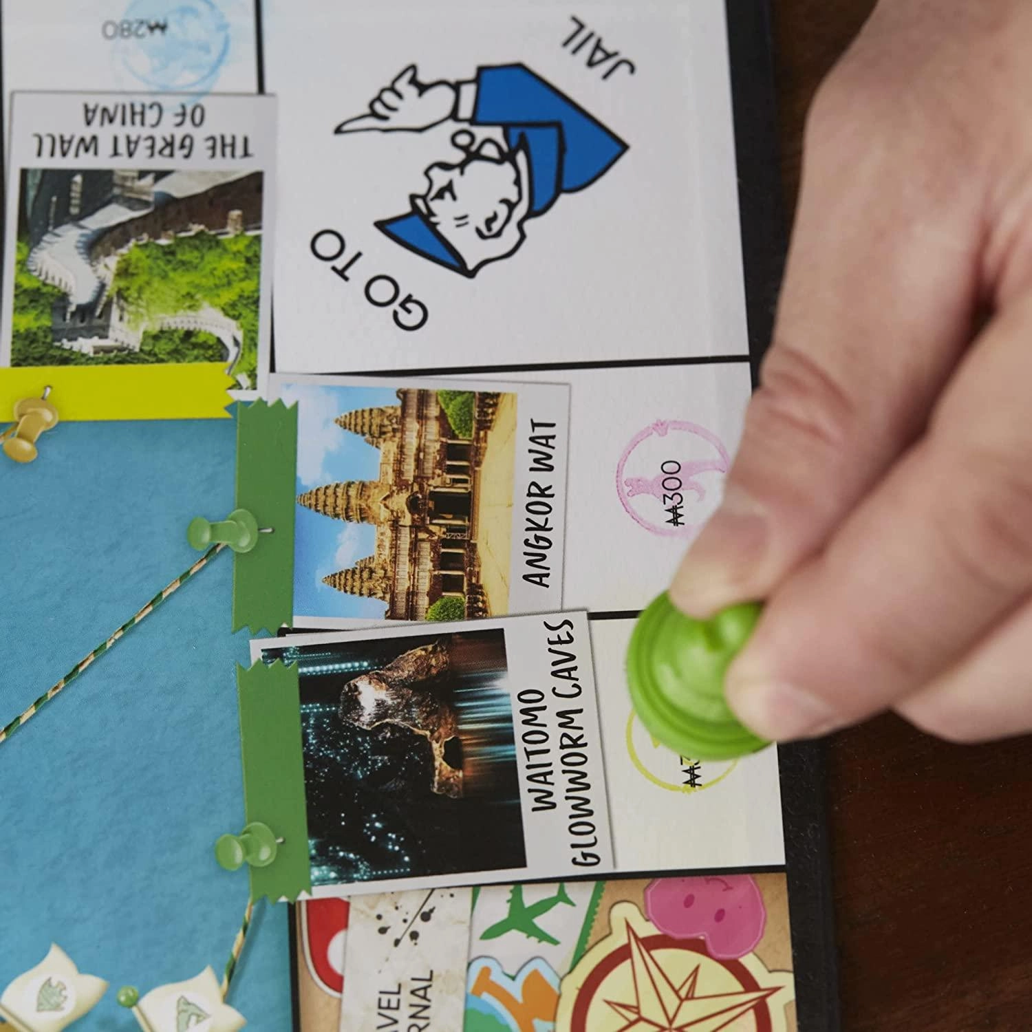 Monopoly Travel World Tour Family Board Game for Ages 8 and Up