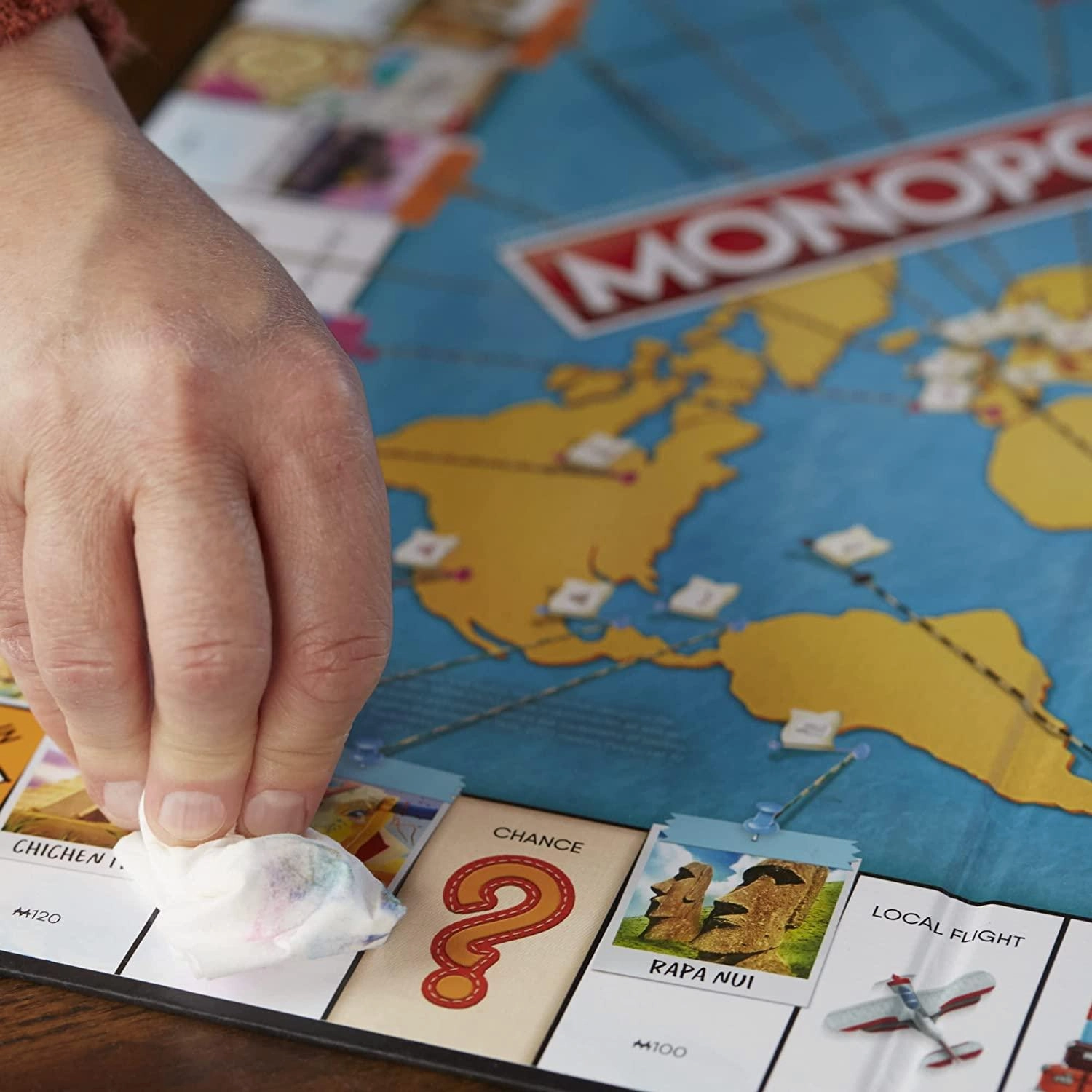 Monopoly Travel World Tour Family Board Game for Ages 8 and Up