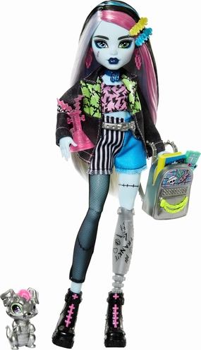 Monster High Frankie Stein Doll with Watzie Pet with Accessories for Kids Ages 4 