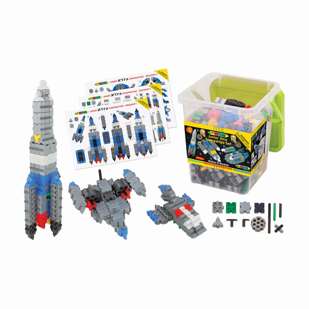 Morphun Junior Xtra 334-Piece Spaceship Building Set