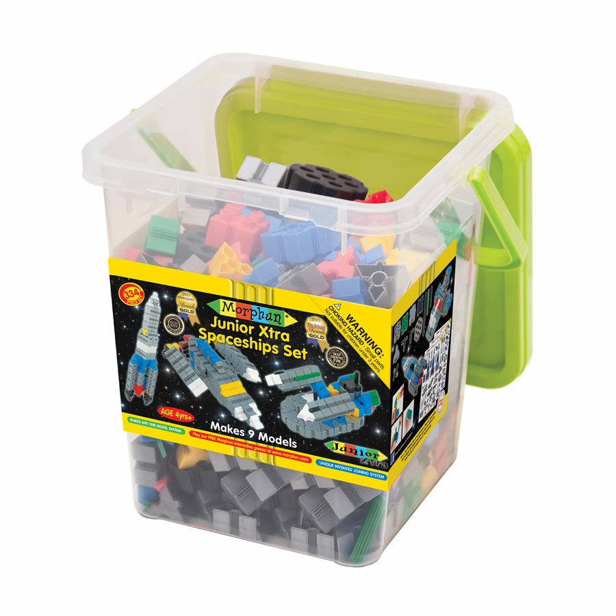Morphun Junior Xtra 334-Piece Spaceship Building Set