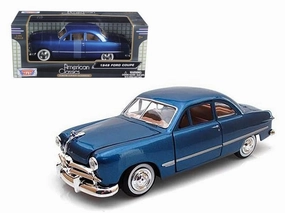 Motor Max 1:24 Timeless Legends Die-Cast Vehicle 1949 Ford Coupe Blue