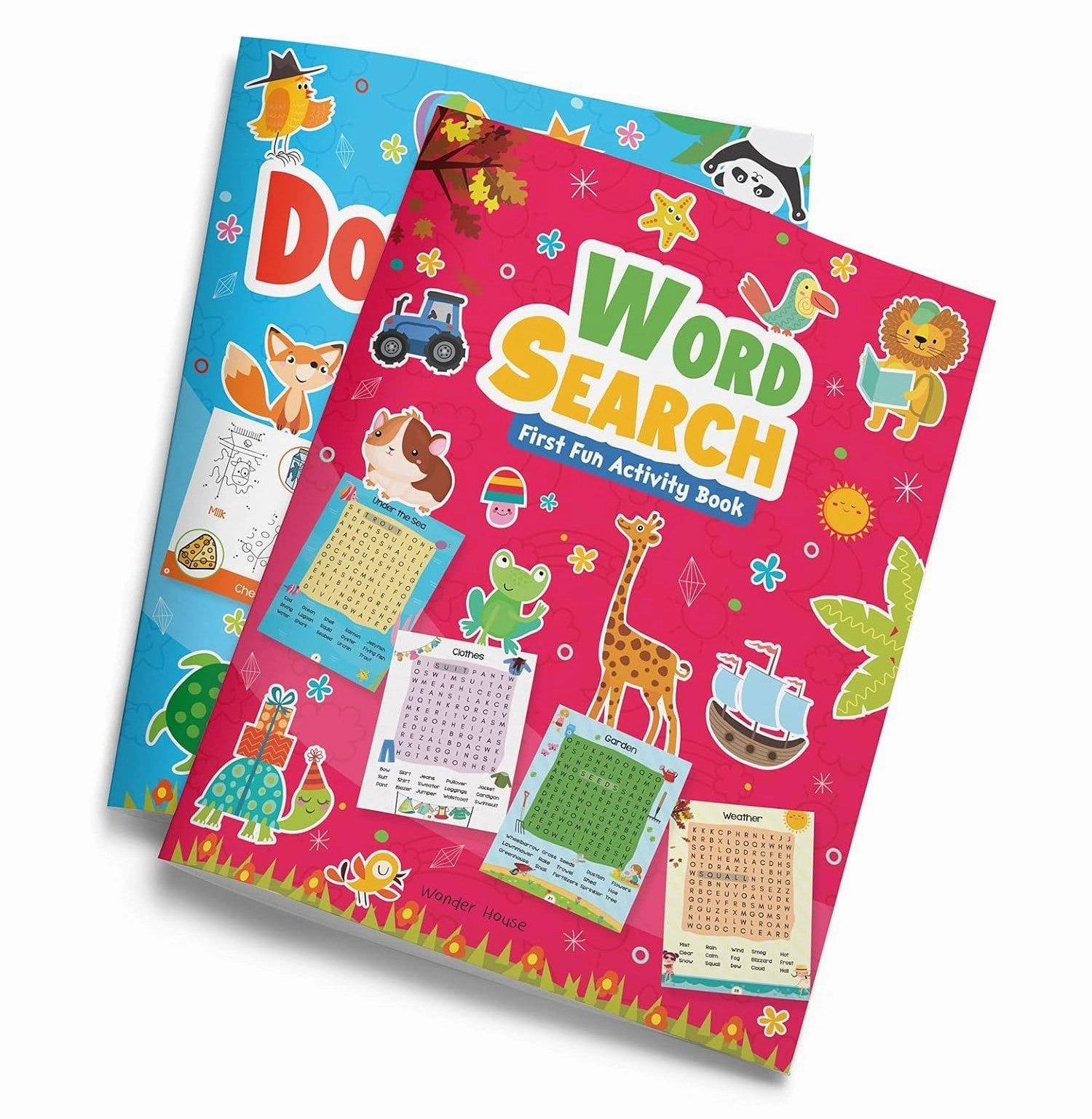 My First Fun Activity Boxset of 4 Books: Spot the Difference Mazes Word Search & Dot to Dot [Paperback] Wonder House Books