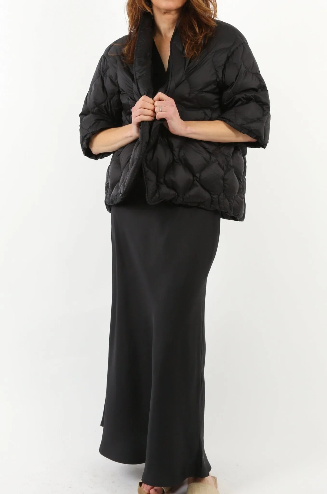 NAHLA SILK TWILL SKIRT