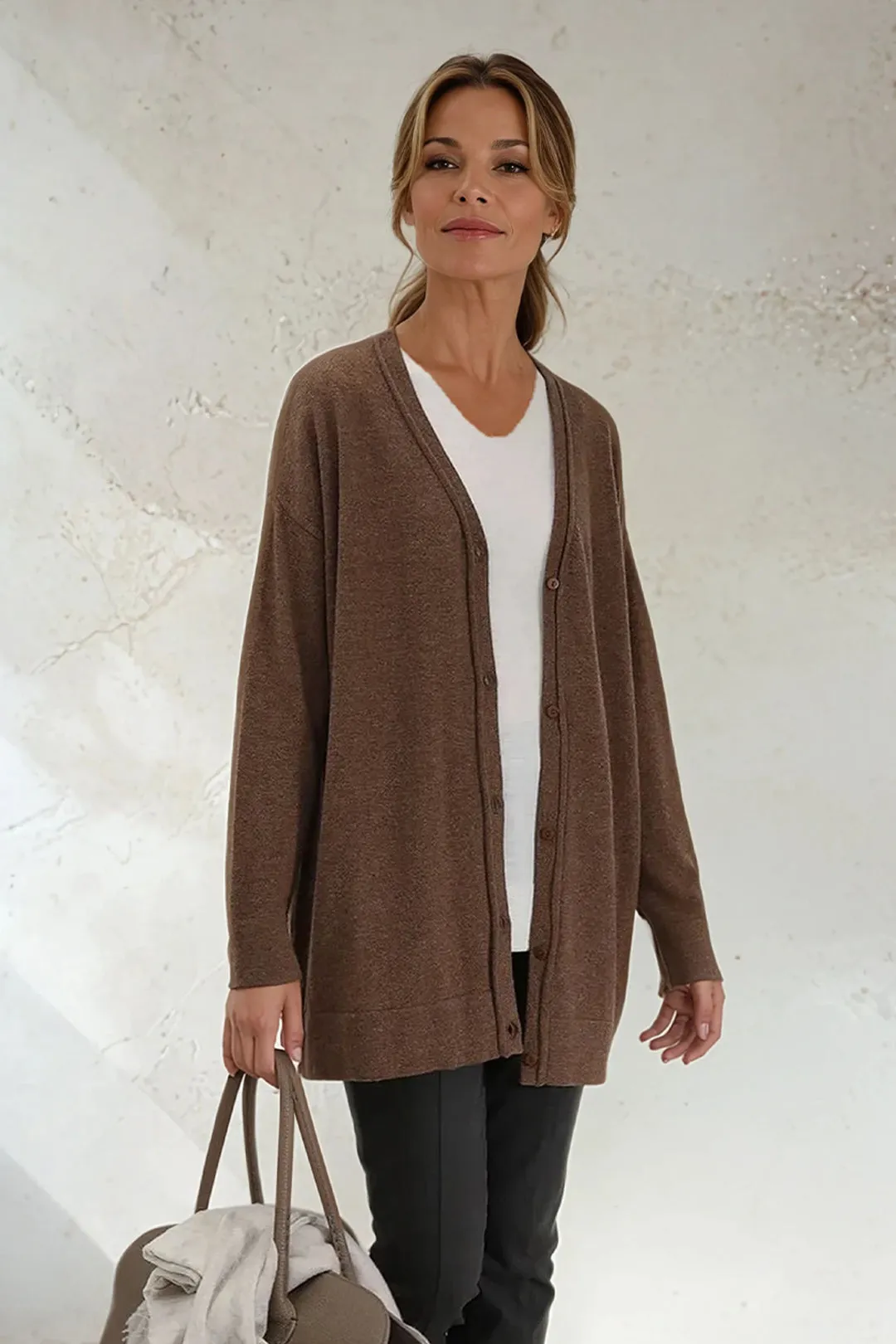 NELS BOYFRIEND CARDIGAN IN CASHMERE BLEND