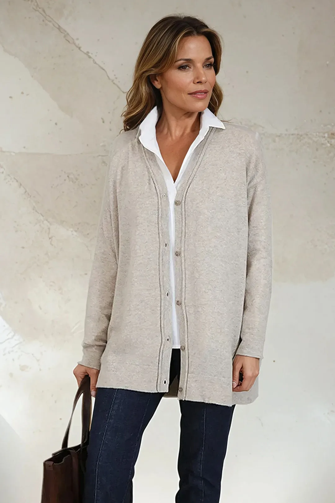 NELS BOYFRIEND CARDIGAN IN CASHMERE BLEND