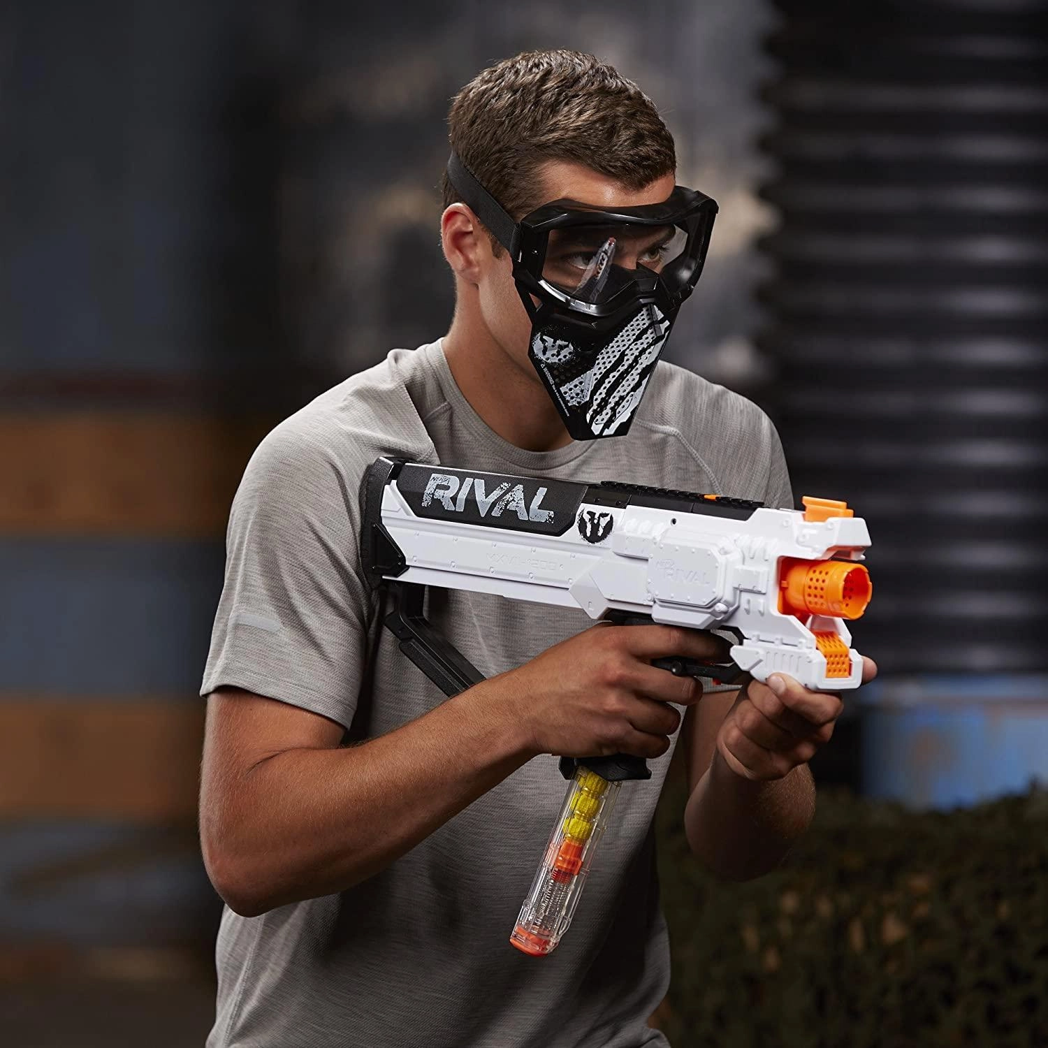 Nerf Rival Phantom Corps Face Mask for Ages 14 and Up, White
