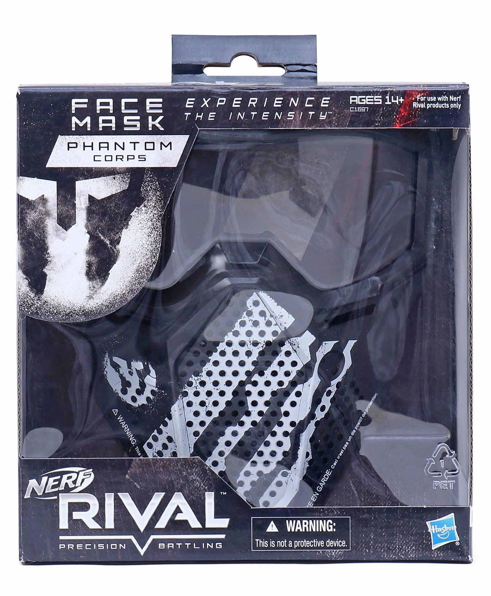 Nerf Rival Phantom Corps Face Mask for Ages 14 and Up, White
