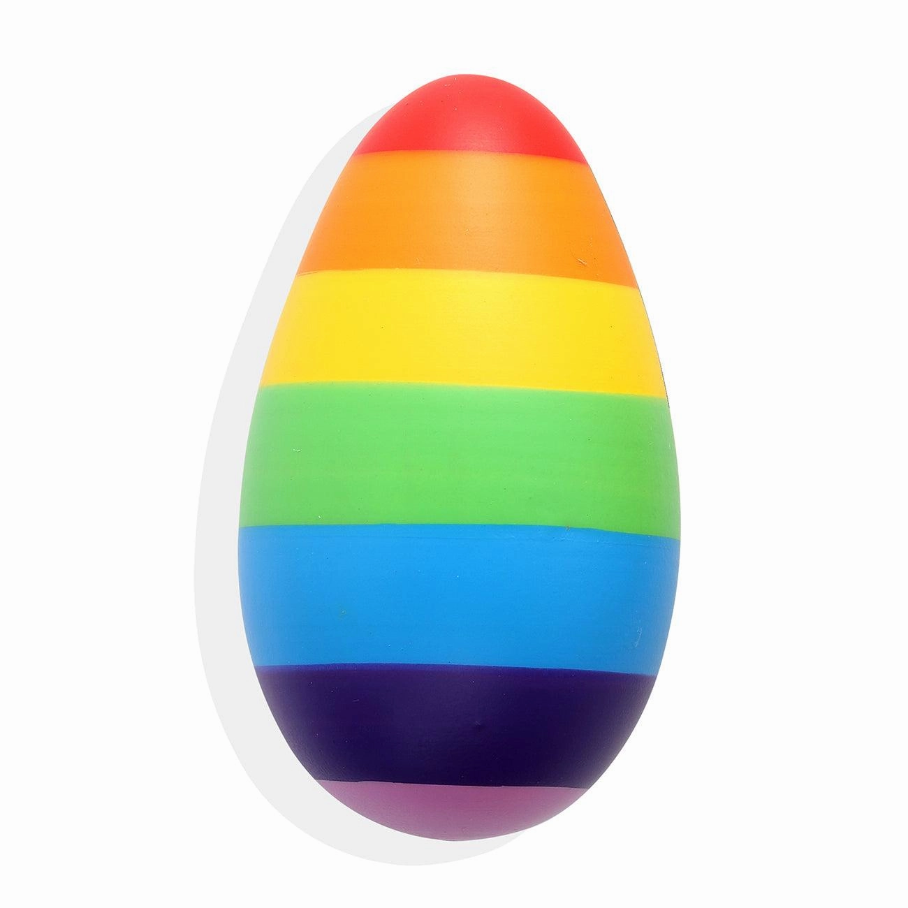 Nesta Toys Rainbow Wooden Egg Shaker - Rattle Toy for New Born Babies & Toddlers