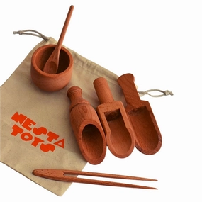 Nesta Toys Wooden Sensory Tool Toy Set of 6 - Montessori Toys for Kids Ages 2 