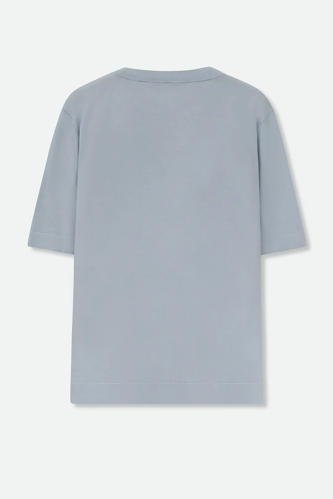 NICO TENNIS ELBOW SLEEVE CREW IN ITALIAN SILK COTTON