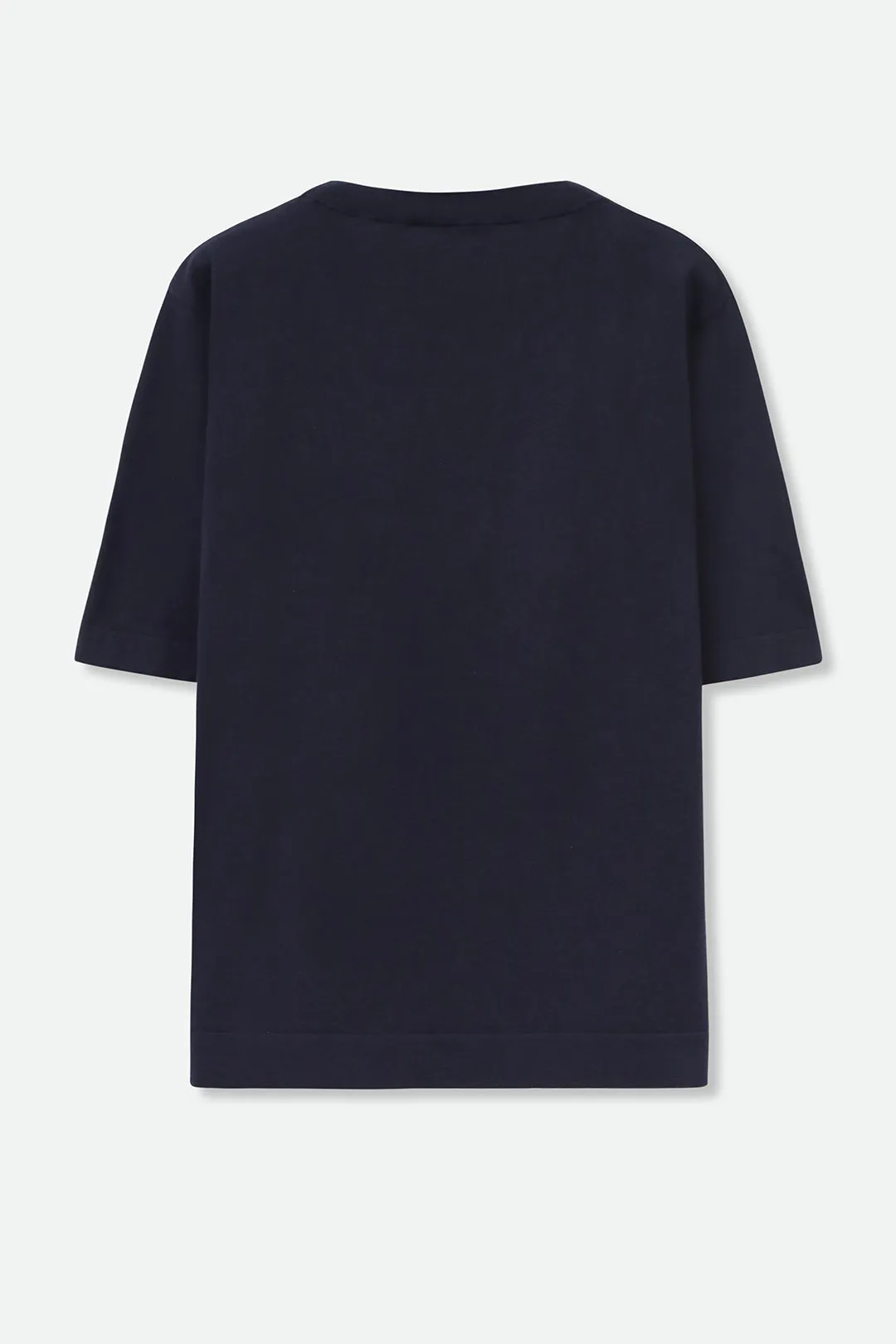 NICO TENNIS ELBOW SLEEVE CREW IN ITALIAN SILK COTTON