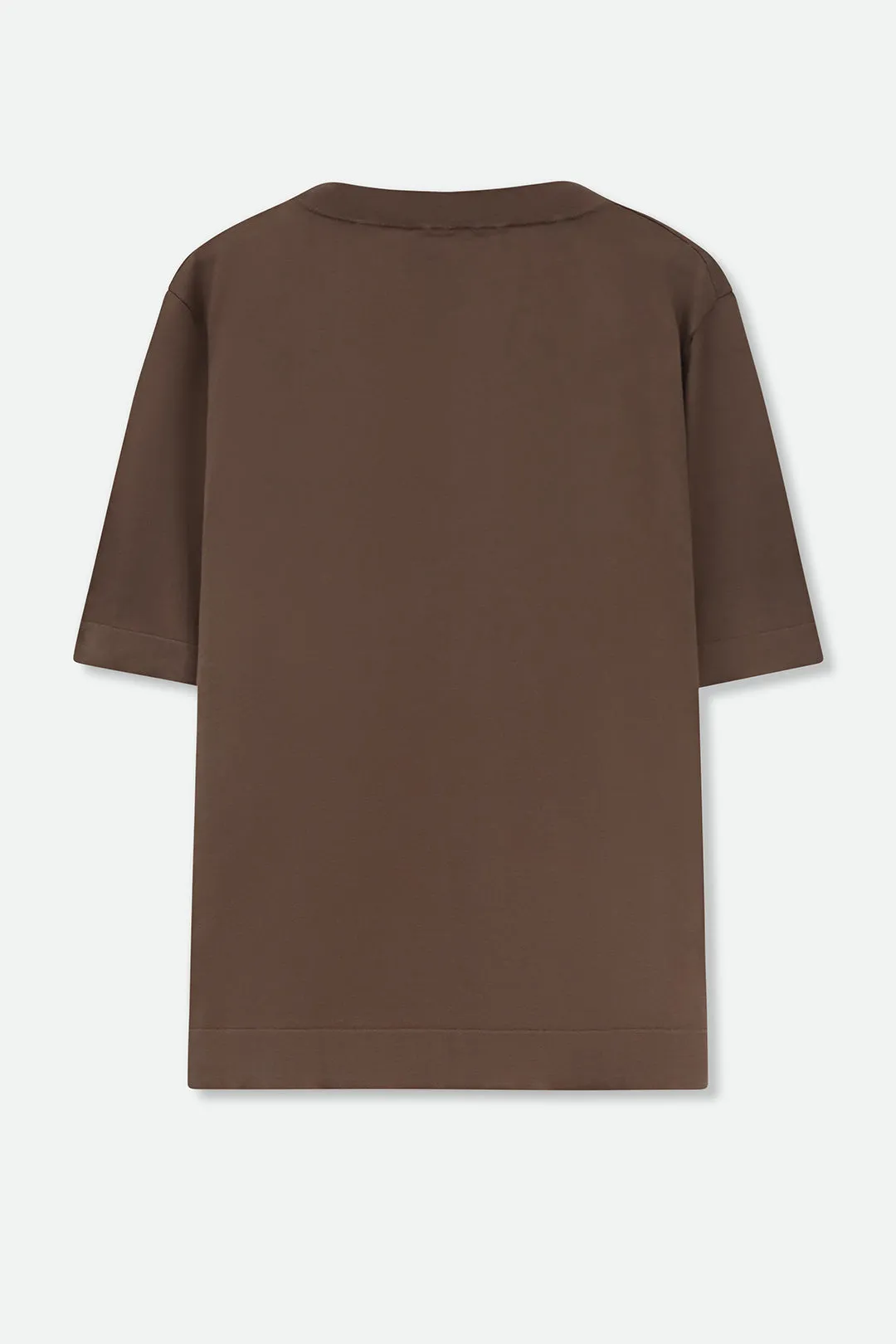 NICO TENNIS ELBOW SLEEVE CREW IN ITALIAN SILK COTTON