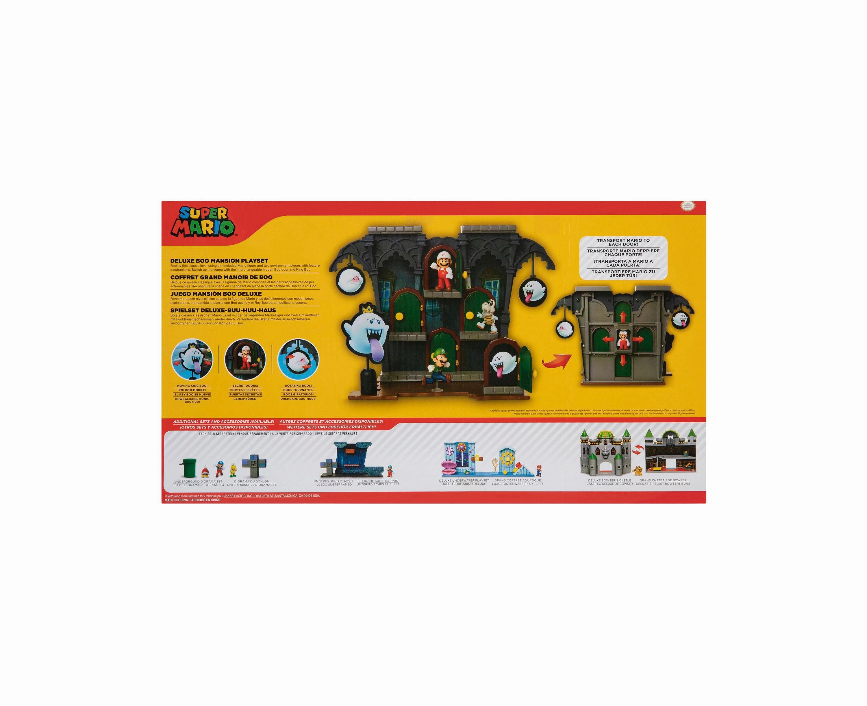 Nintendo Deluxe Boo Mansion Playset with Fire Mario Figure