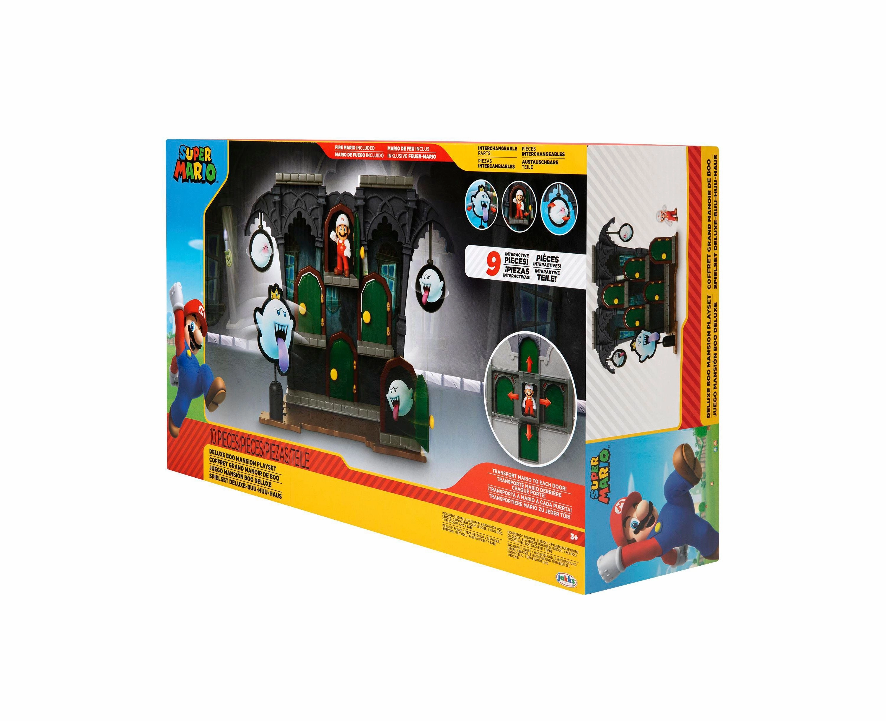 Nintendo Deluxe Boo Mansion Playset with Fire Mario Figure