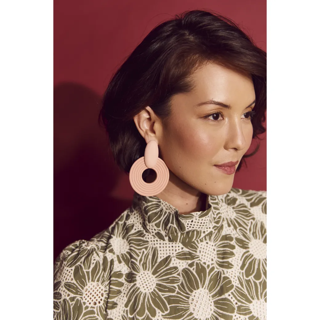 Oasis Earrings - Blush