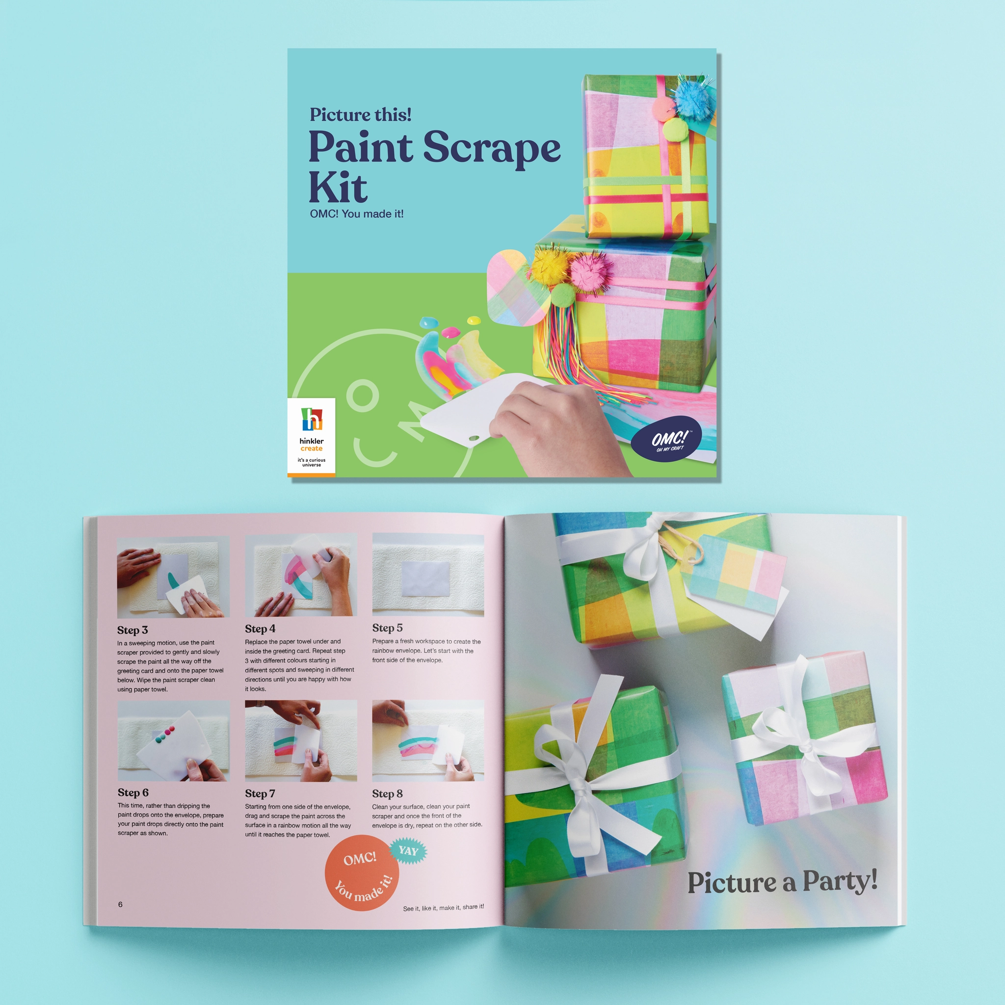Omc! Picture This Paint Scrape Art Kit