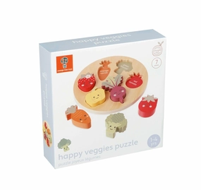 Orange Tree Toys Happy Veggies Wooden Puzzle for Ages 18 Months and Up