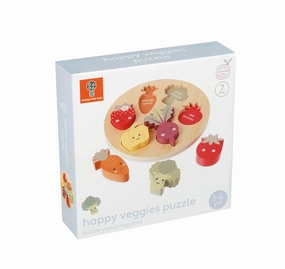 Orange Tree Toys Happy Veggies Wooden Puzzle for Ages 18 Months and Up