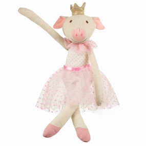 Orange Tree Toys Small Pig Princess Ballerina Rag Doll - Ages 0mo 