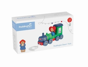 Orange Tree Toys Wooden Pull Along Paddington Steam Train for Age 18M 