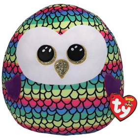 Owen Rainbow Owl Squish-A-Boo