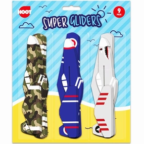 Pack of 9 Assorted DIY Airplane Super Gliders Toy for Children Ages 3 