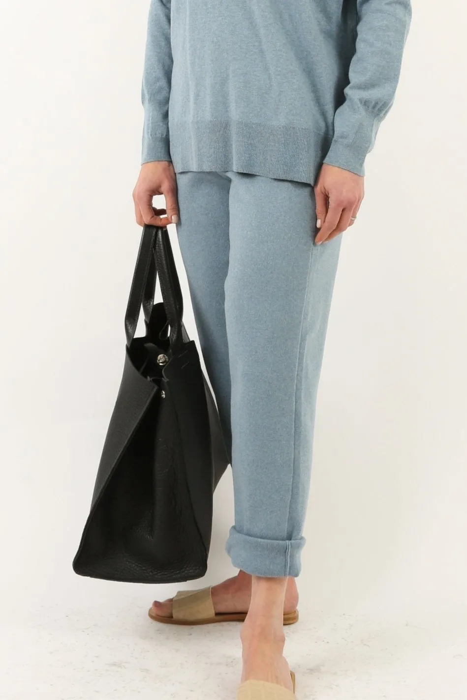 PAIGE PANT IN DOUBLE KNIT HEATHERED PIMA COTTON LIMITED EDITION COLORS