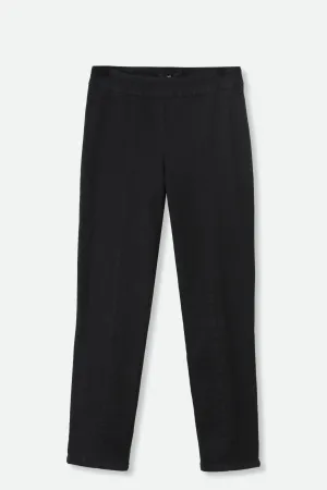 PALLAS BACK SLIT ITALIAN DENIM PANT IN BLACK