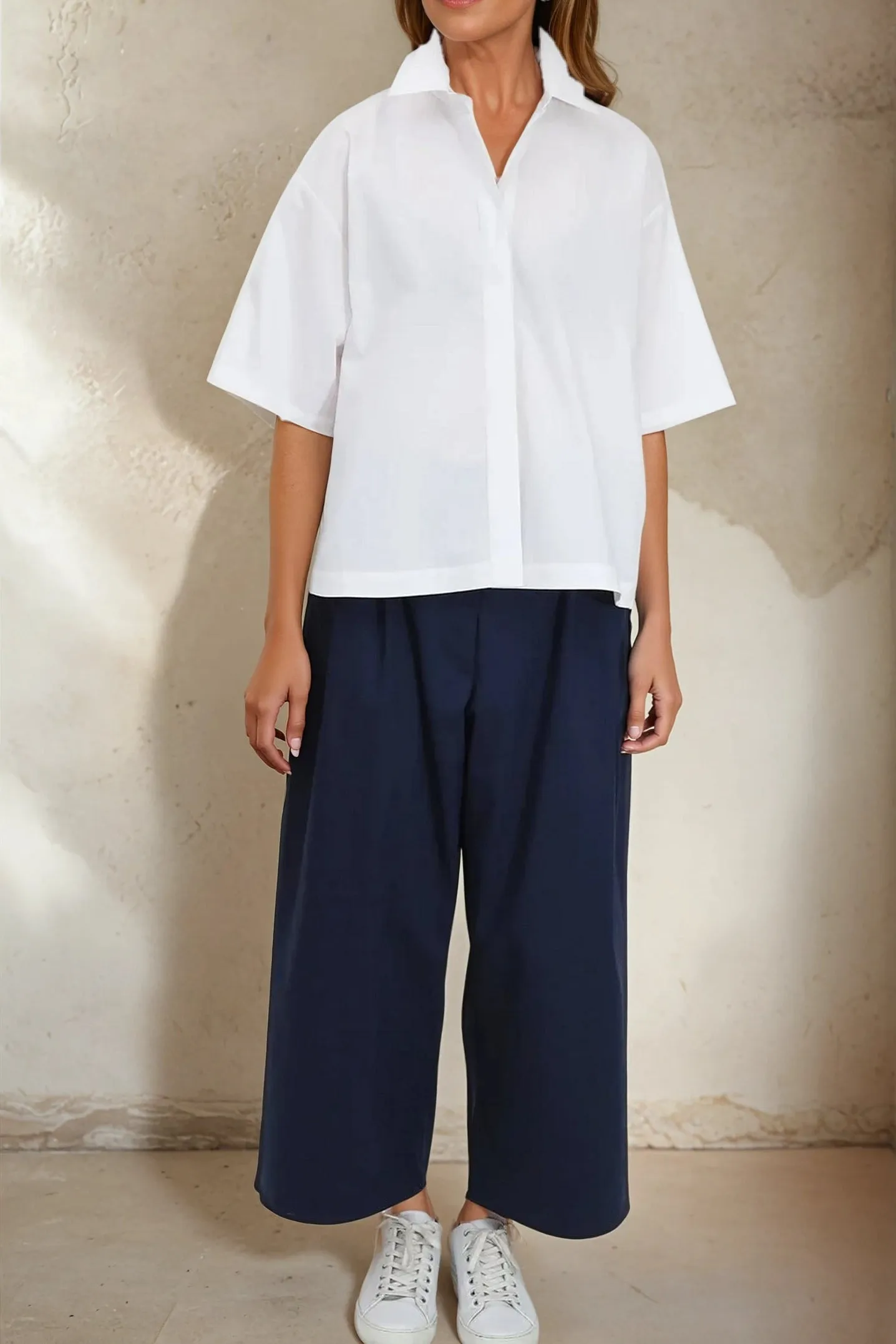 PALMER PANT IN ITALIAN COTTON STRETCH