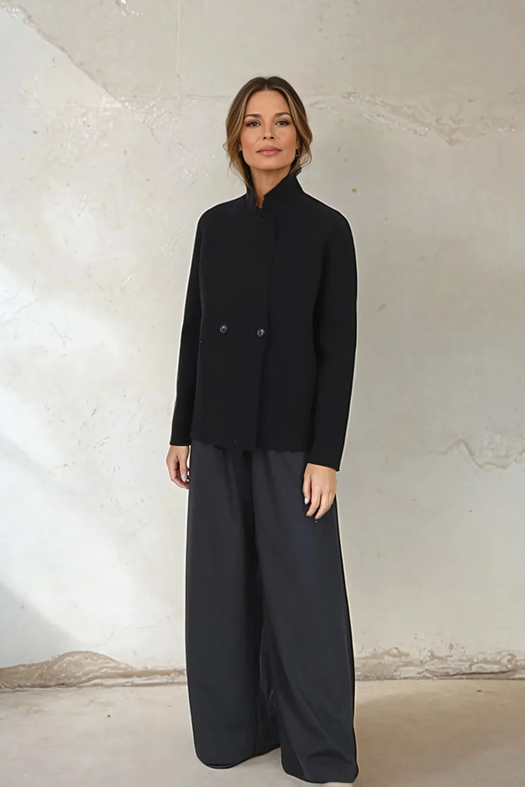 PALMETTO WIDE LEG PULL ON PANT IN GABARDINE