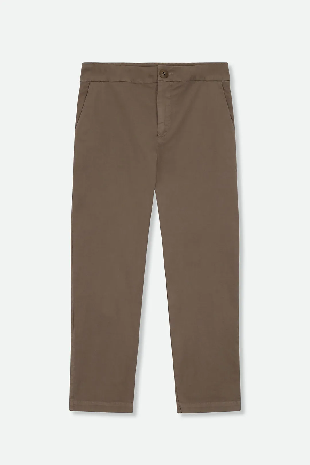 PASCAL BACK SEAMED PANT IN GARMENT DYED ITALIAN COTTON