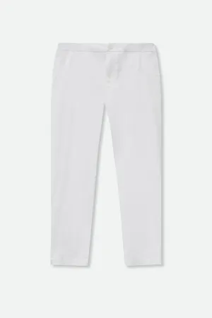 PASCAL BACK SEAMED PANT IN GARMENT DYED ITALIAN COTTON
