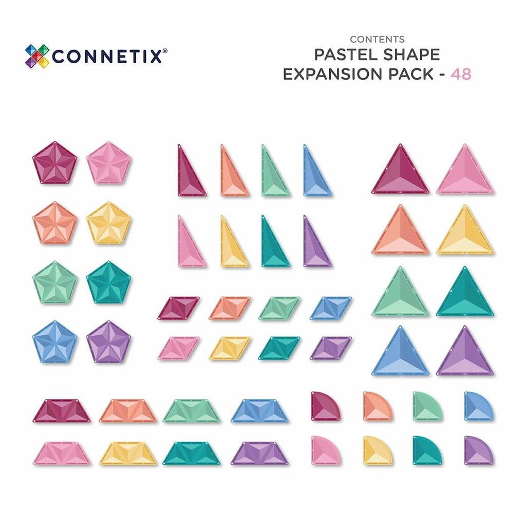 Pastel Shape Expansion Pack 48 pc
