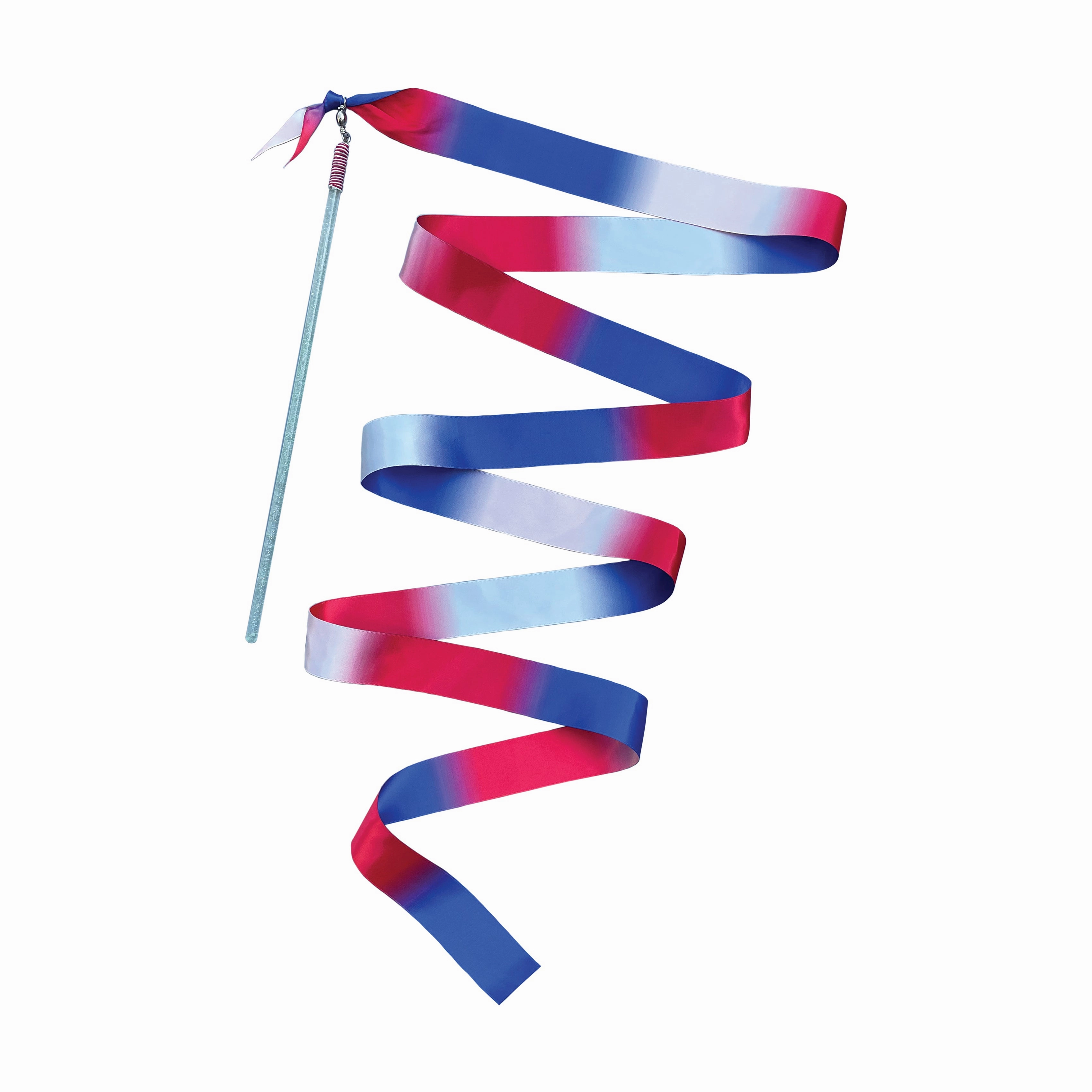 Patriotic USA Dazzler Twirling Ribbon with Glitter Wand