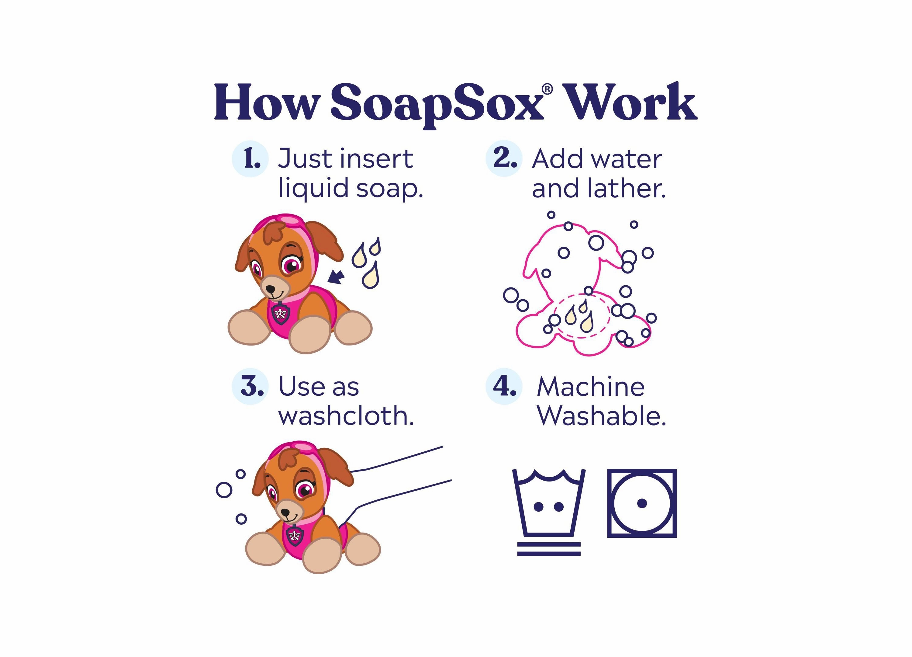 Paw Patrol Skye Bath Toy Sponge by SoapSox