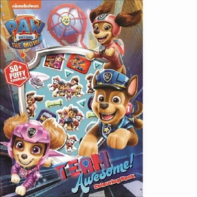 PAW Patrol The Movie Team Awesome! Colouring Book With Puffy Stickers