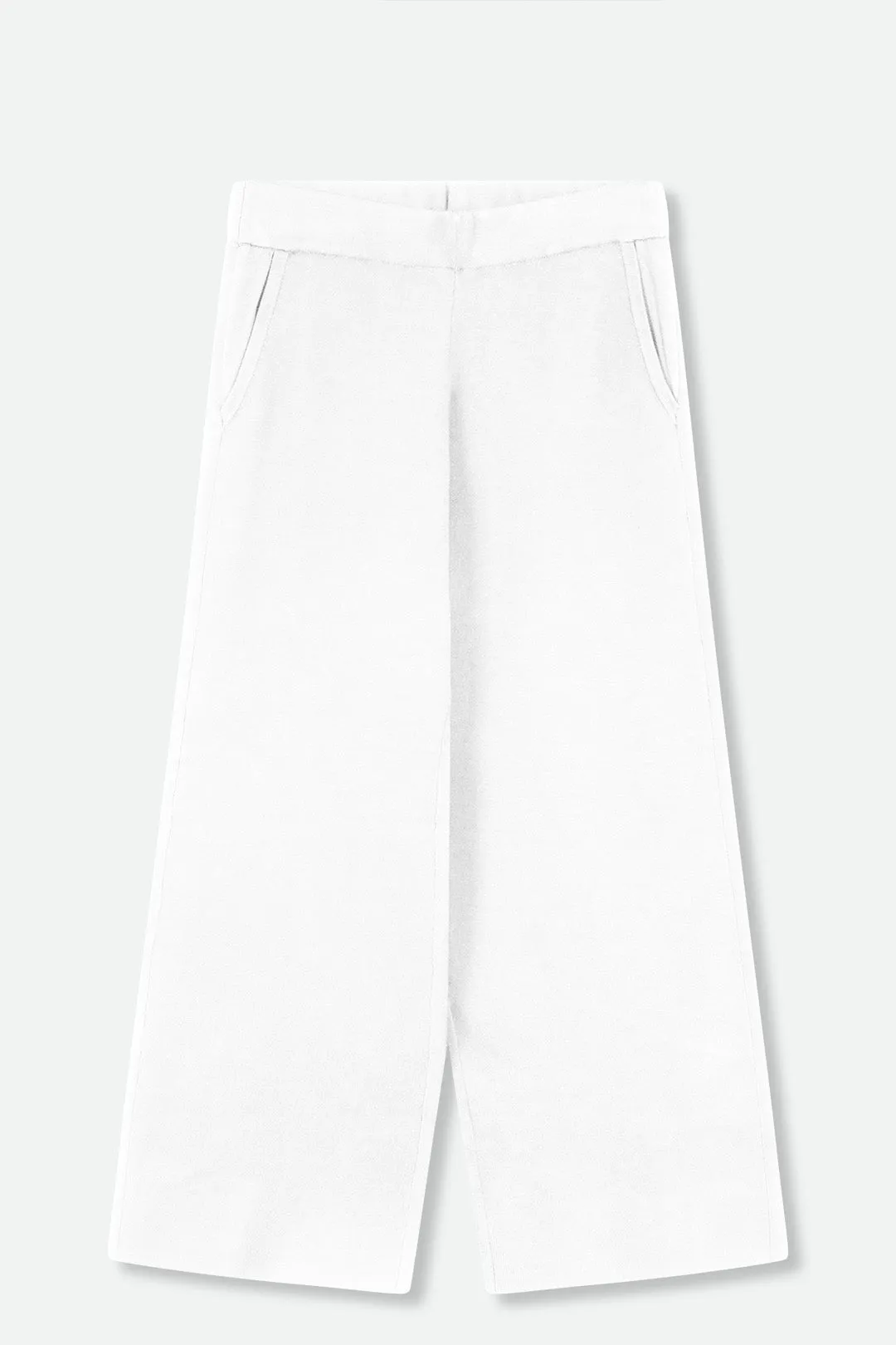 PAYTON WIDE LEG CROP PANT IN KNIT PIMA COTTON