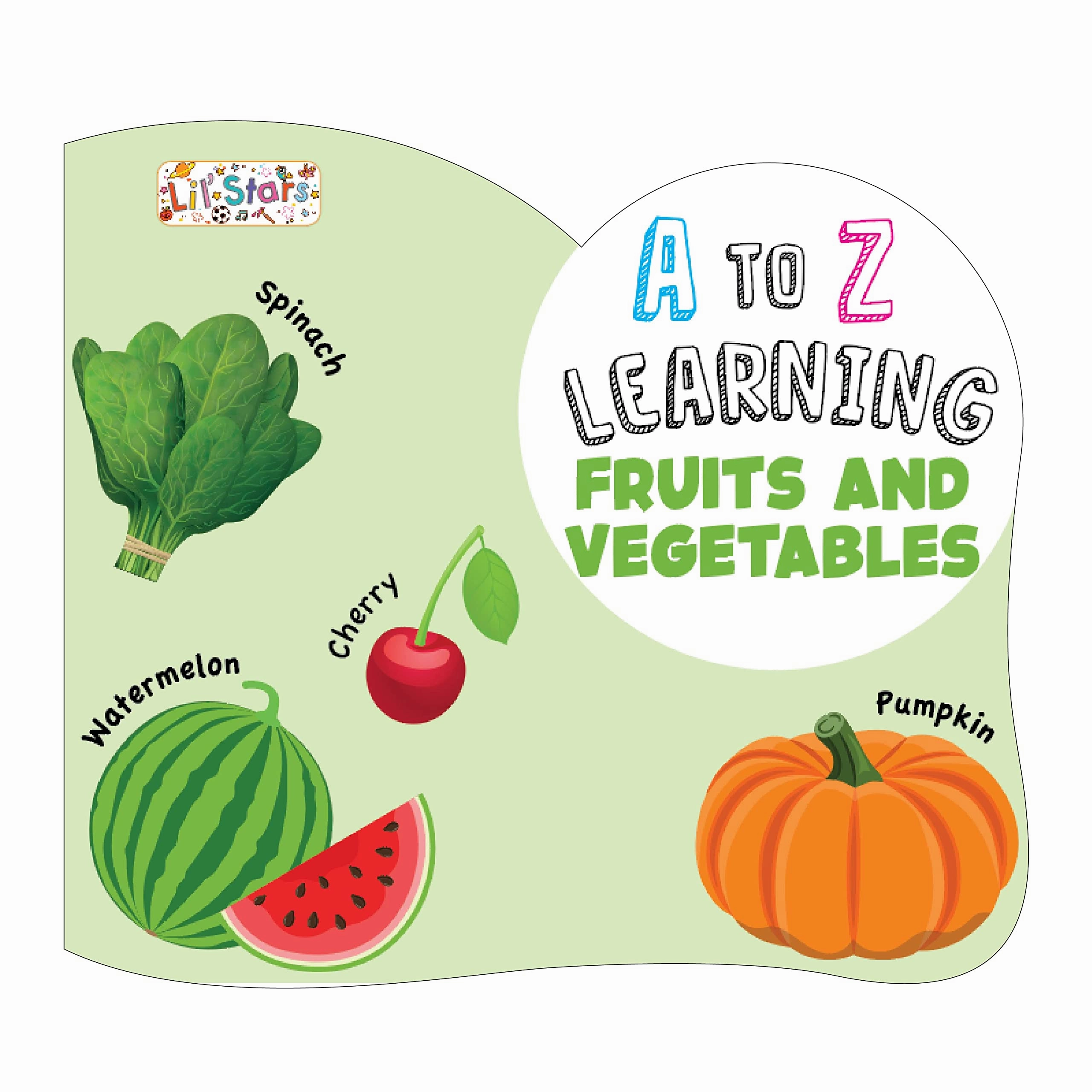 Pegasus A To Z Fruits and Vegetables Early Learning Board Book for Kids Children