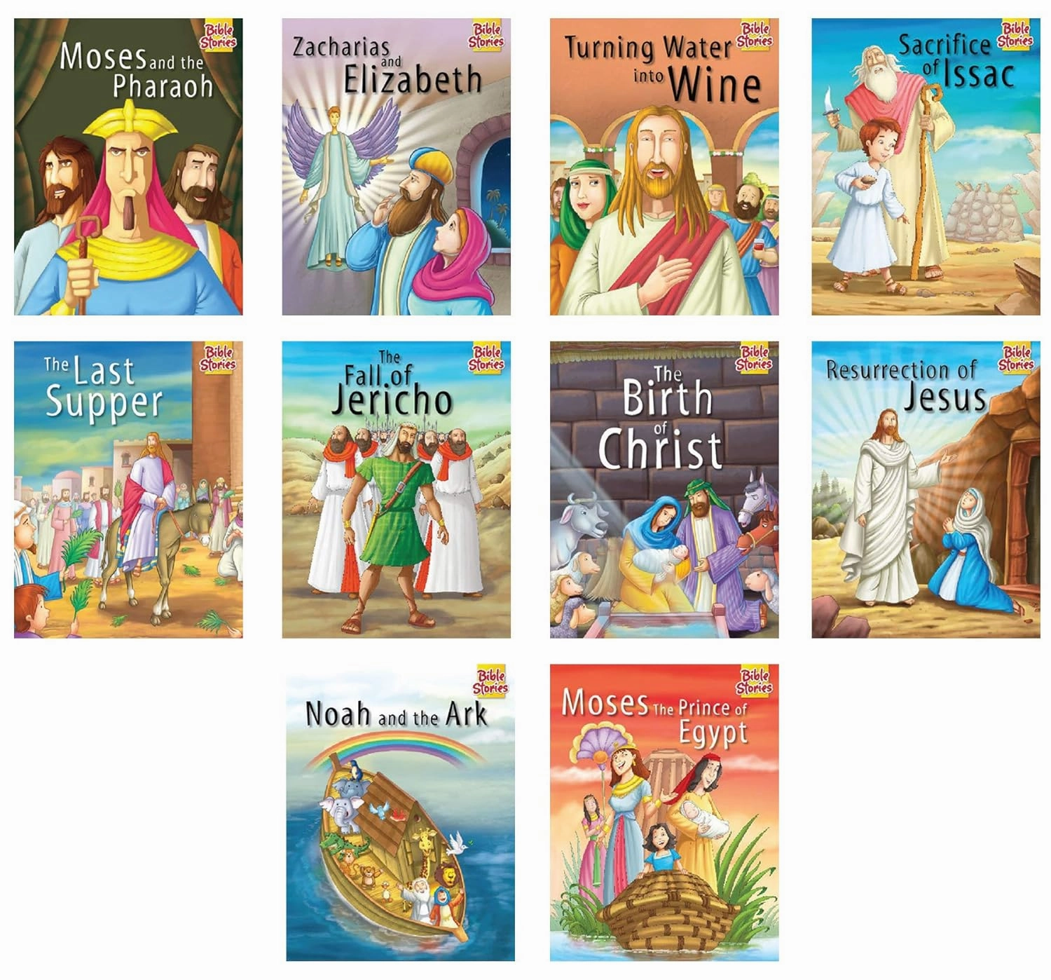 Pegasus Set of 10 Bible Stories Picture Books for 3  Year Old Children II