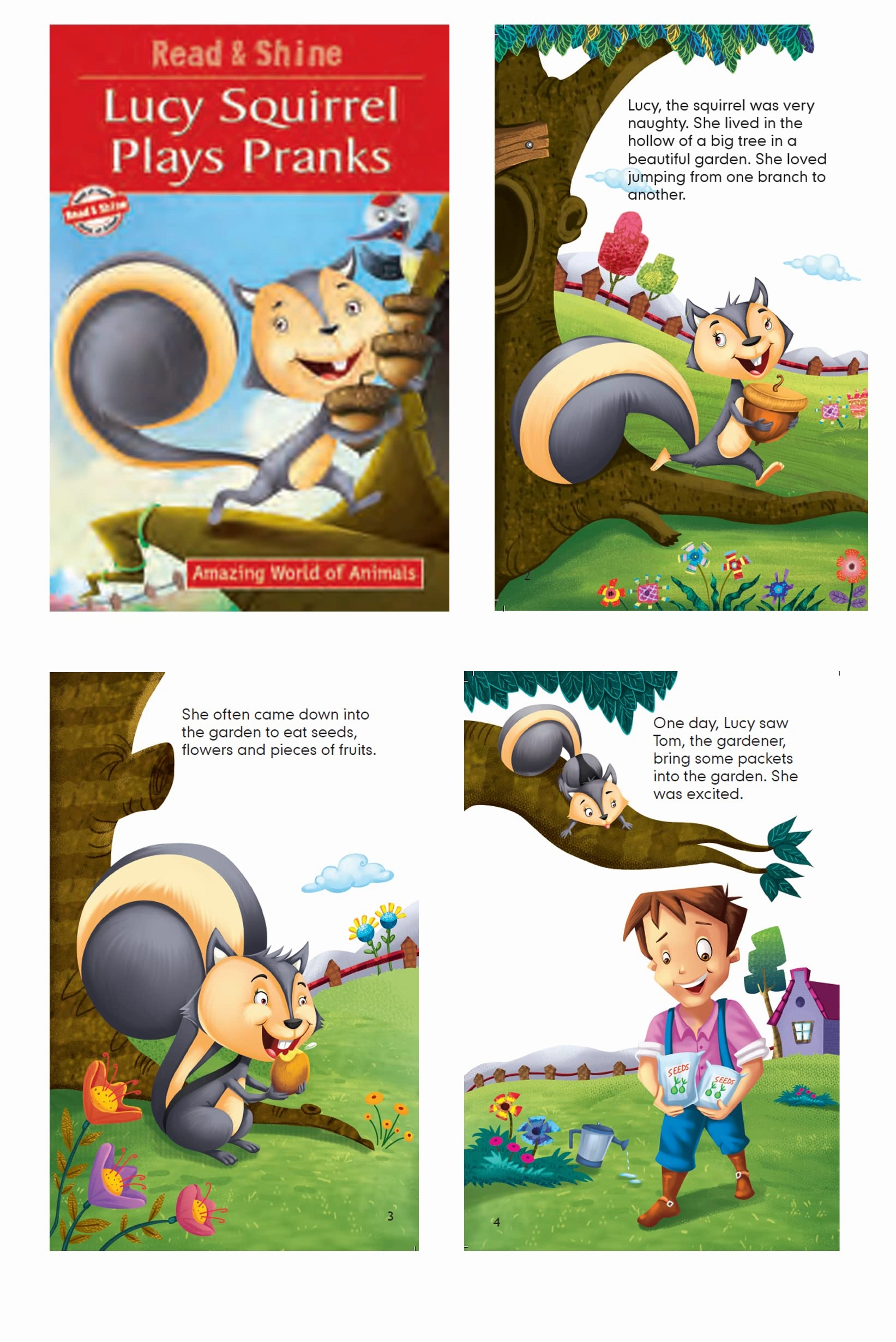 Pegasus Set of 8 Self Reading Animal Adventures Story Books for Children