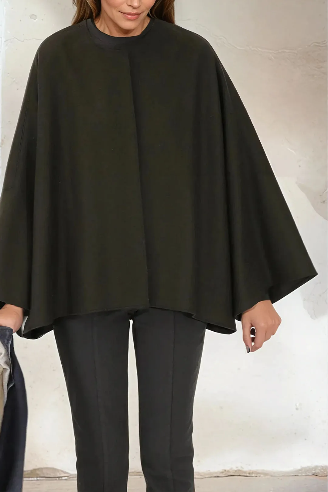 PELLERYN JACKET IN ITALIAN WOOL IN MILITARY GREEN
