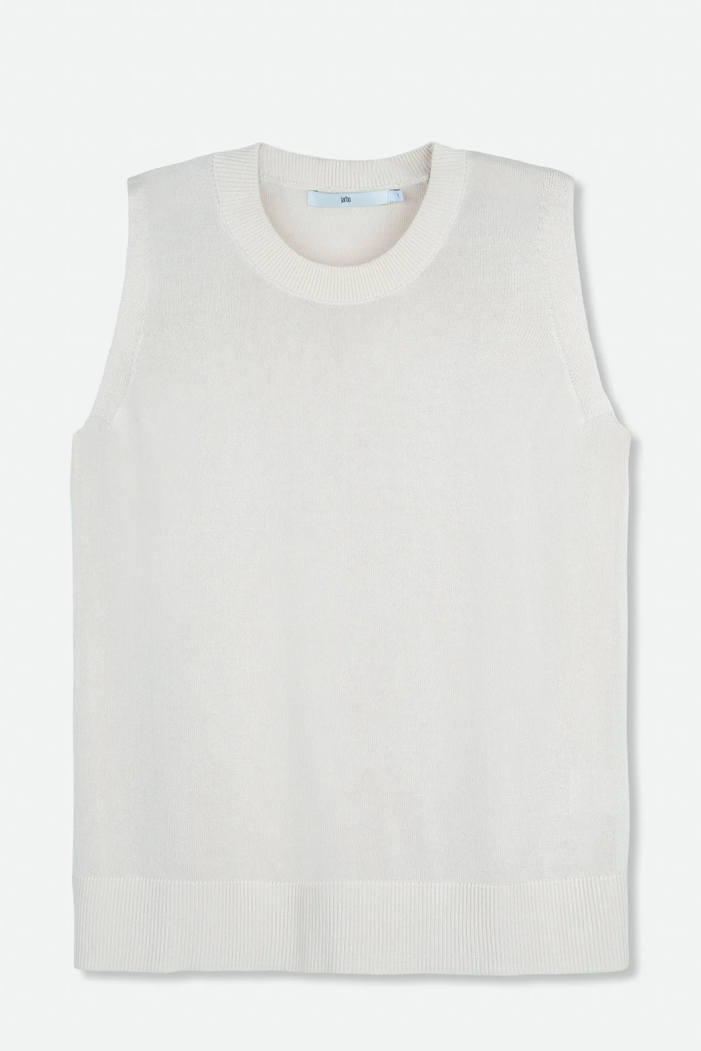 PERI SLEEVELESS TOP IN HIGH TWIST COTTON