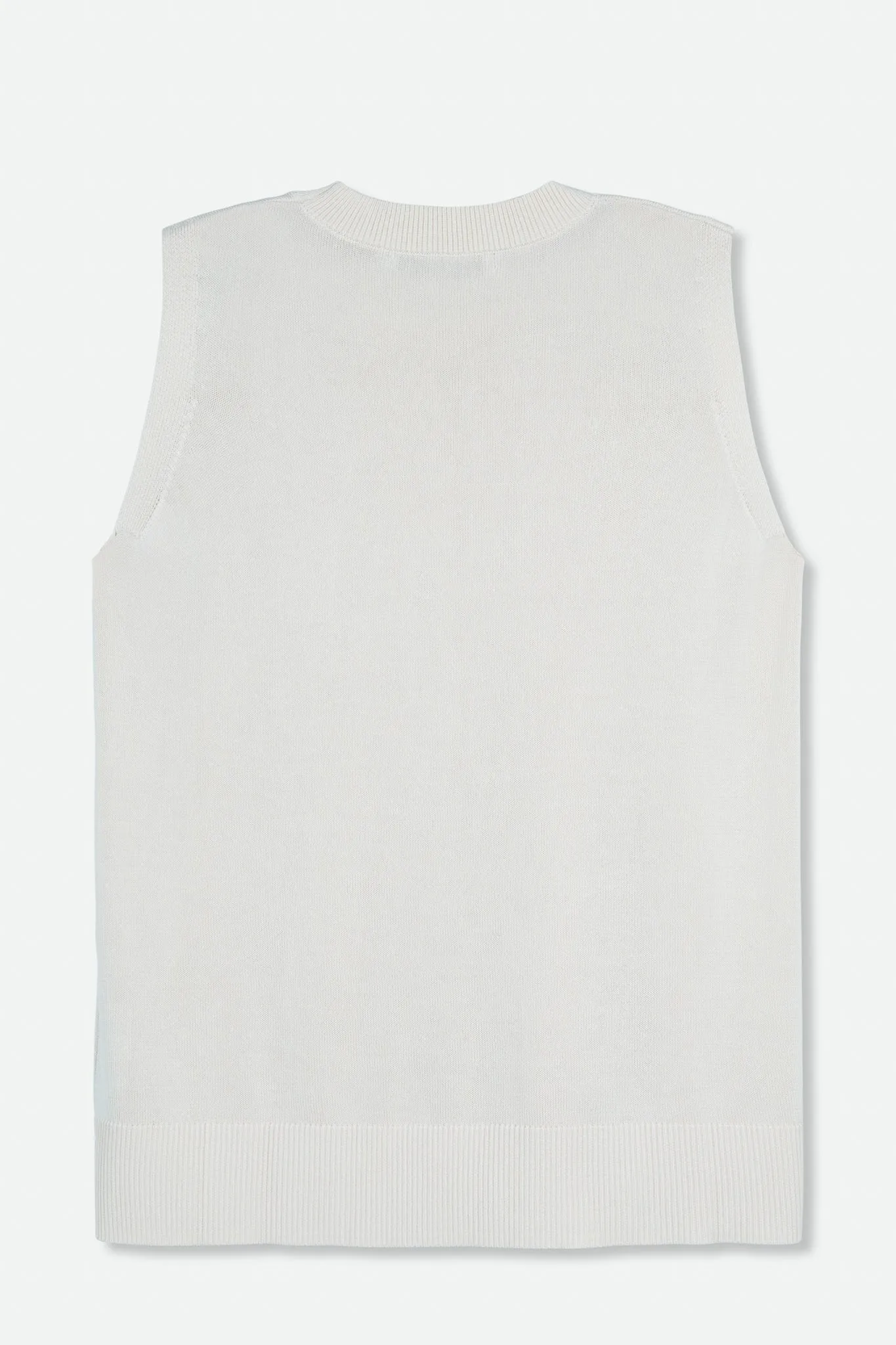 PERI SLEEVELESS TOP IN HIGH TWIST COTTON