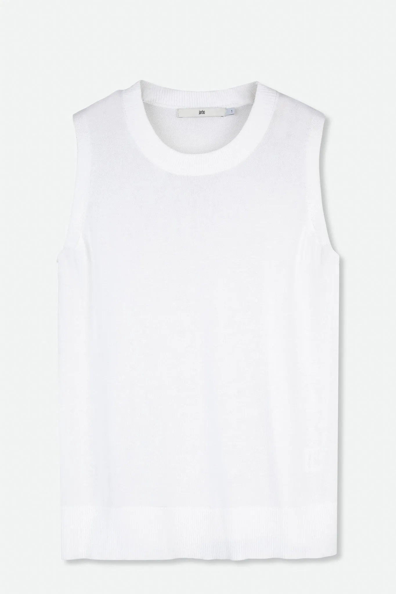PERI SLEEVELESS TOP IN HIGH TWIST COTTON