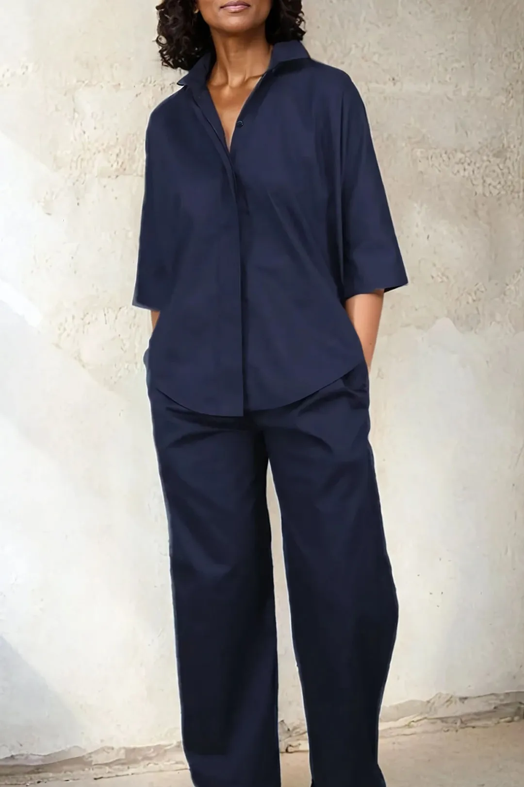 PIERIETTA FULL LEG PANT IN ITALIAN COTTON