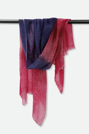 PINK MACAW DGRAD SCARF IN HAND DYED CASHMERE